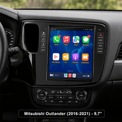 Mitsubishi Outlander 2016-2021 - 9,7" autoradio met Apple CarPlay en Android Auto 