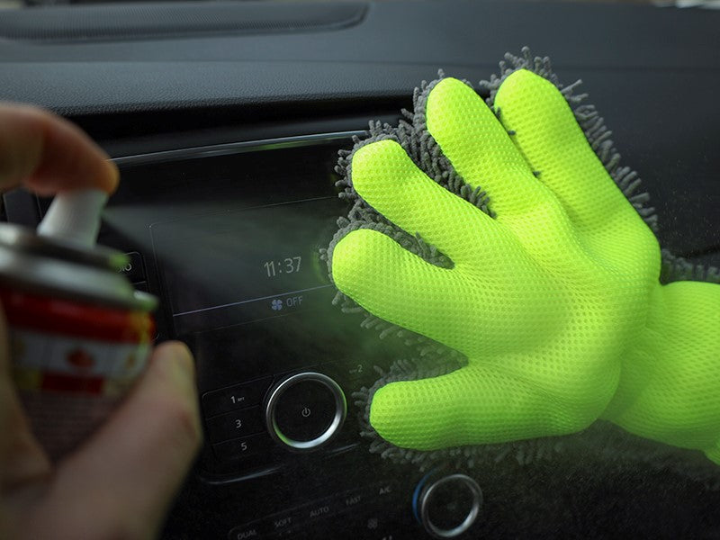Microvezelhandschoen voor het reinigen van carrosserie en velgen