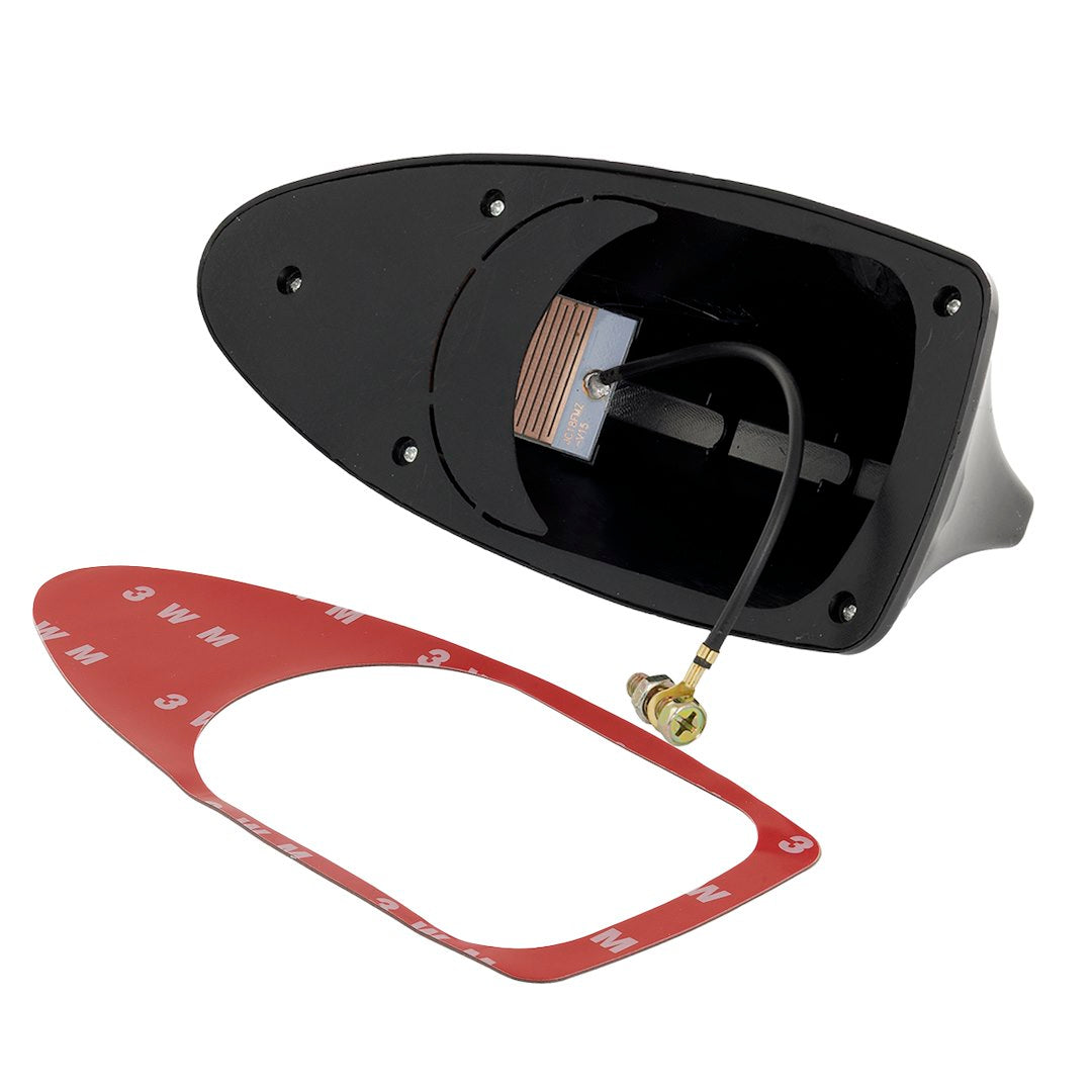 CARMOTION haaienvin radioantenne in zilver