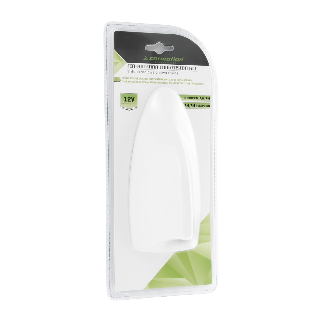 Witte haaienvin-antenne voor AM/FM-radio