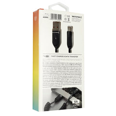 Gevlochten USB-C laad- en synchronisatiekabel met tot 100W
