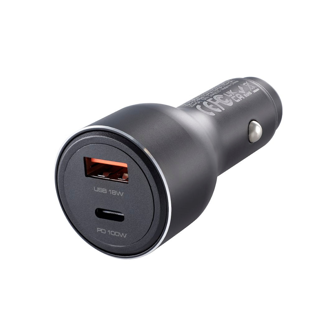 WAYME autolader 12/24V met USB-C PD 100W en USB-A QC 18W