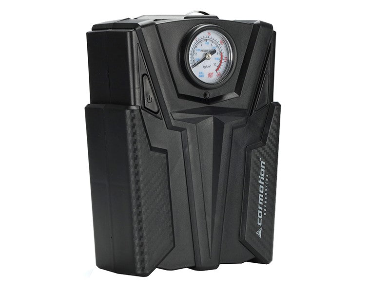 12V luchtcompressor 150 PSI met analoge manometer en 4 adapters