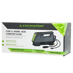 CARMOTION luchtcompressor met digitale drukmeting en LED-verlichting