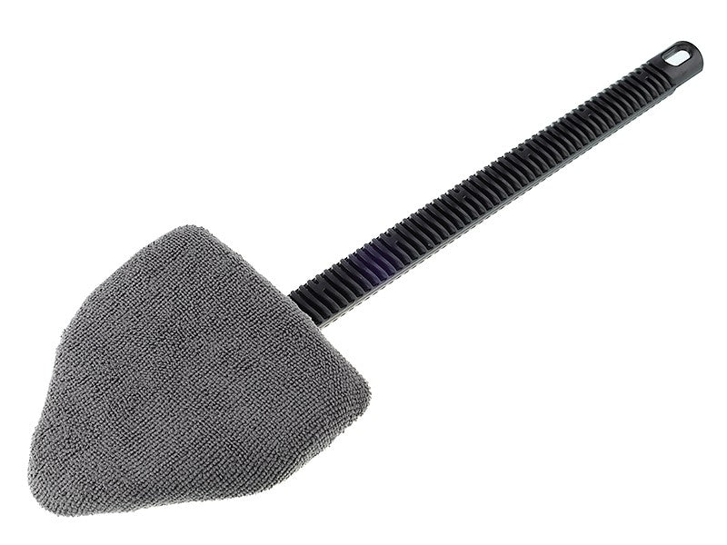 Microvezel ruitenreiniger met driehoekige kop en steel van 38 cm
