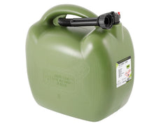 Kunststof brandstofjerrycan 20 liter ovaal khaki