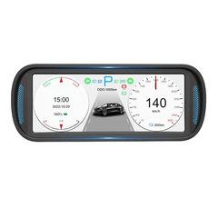 6.8" IPS HD HUD Skærm til Tesla Model 3/Y – Plug & Play Head-Up Display viser vigtige kørselsdata i førerens synsfelt.