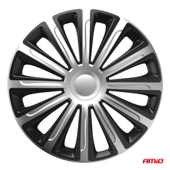 Wieldoppen Trend in zwart en zilver 13 inch