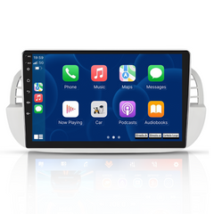 Fiat 500 07-15 - 9" radio met Apple CarPlay en Android Auto 