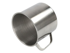 Stalen mok met handvat en een inhoud van 1000 ml