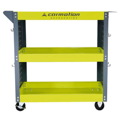 Werkplaatswagen met zijpanelen en 3 legborden van CARMOTION