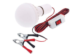 CARMOTION 12V LED werklamp met krokodillenklemmen