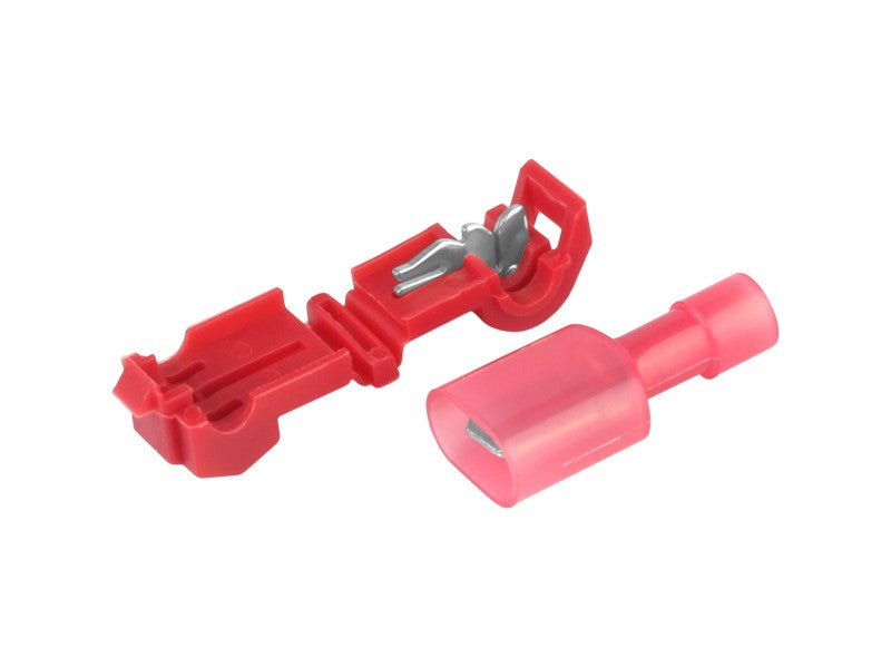 Rode T-type snelverbinders voor 0,5-1,5 mm², 5 stuks