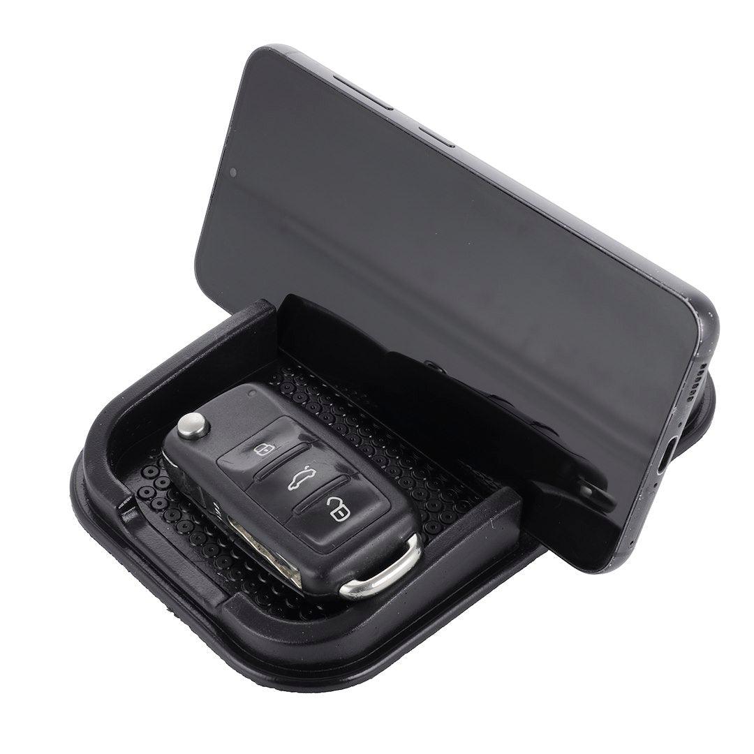 Antislip mat met geïntegreerde telefoonhouder voor het auto-interieur