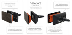 VINOVE Classic Leather Line Milano auto luchtverfrisser set van voren