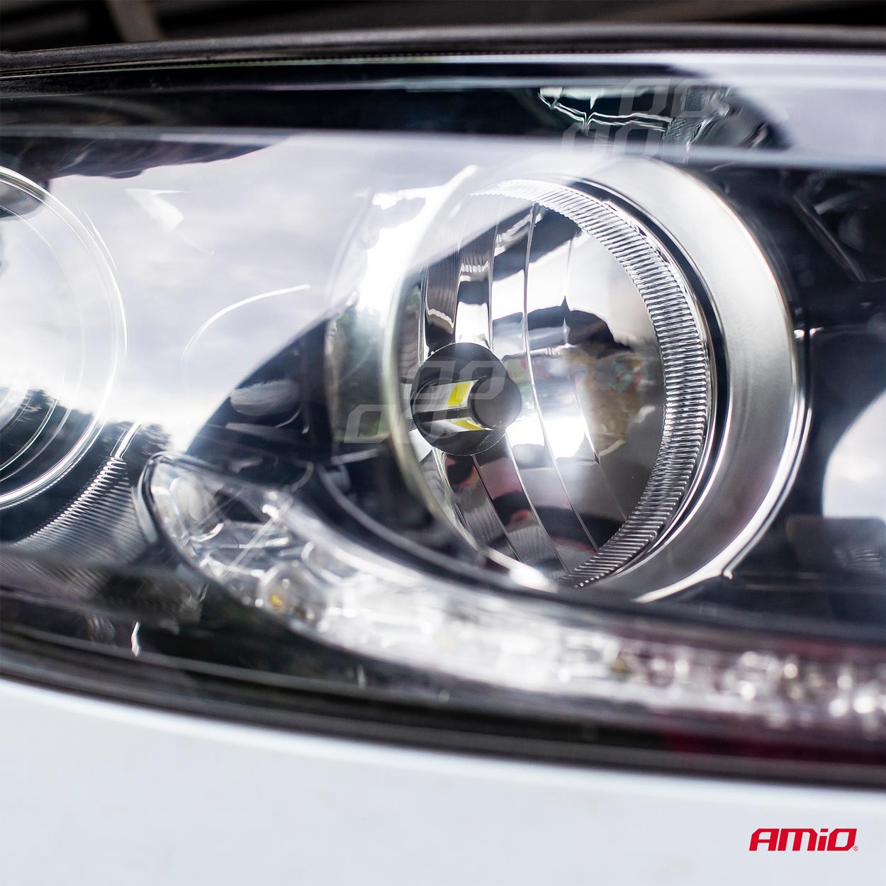 H4 COB LED-forlygte monteringsdetalje