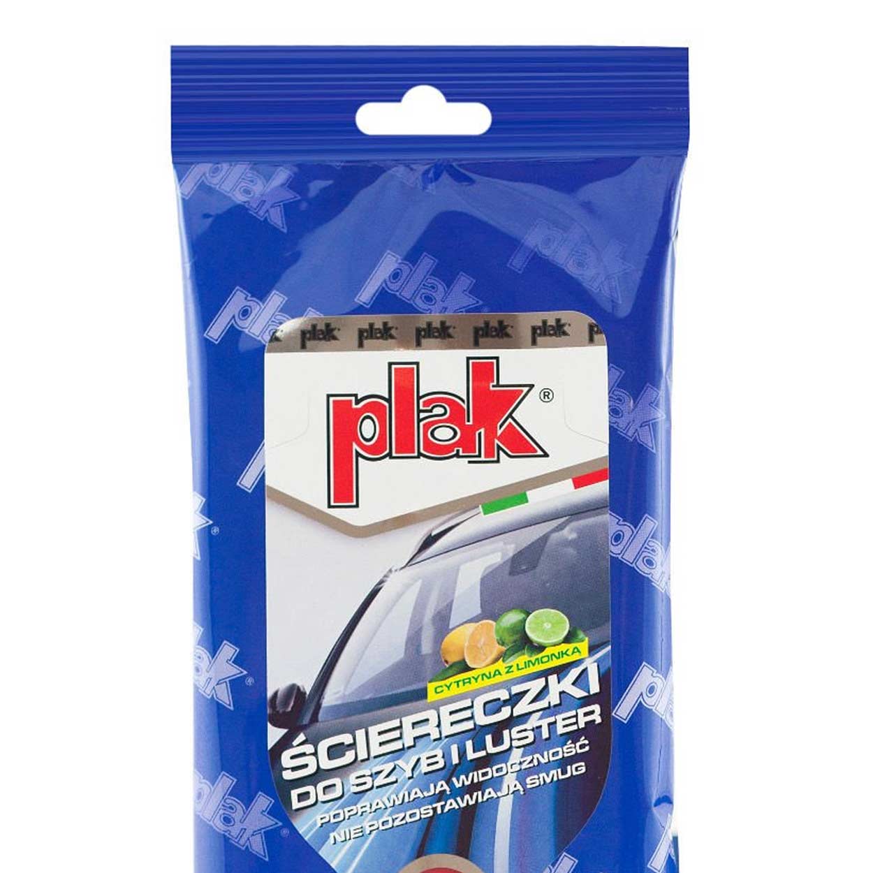 Verpakking met 24 vochtige reinigingsdoekjes voor het schoonmaken van glas en spiegels.