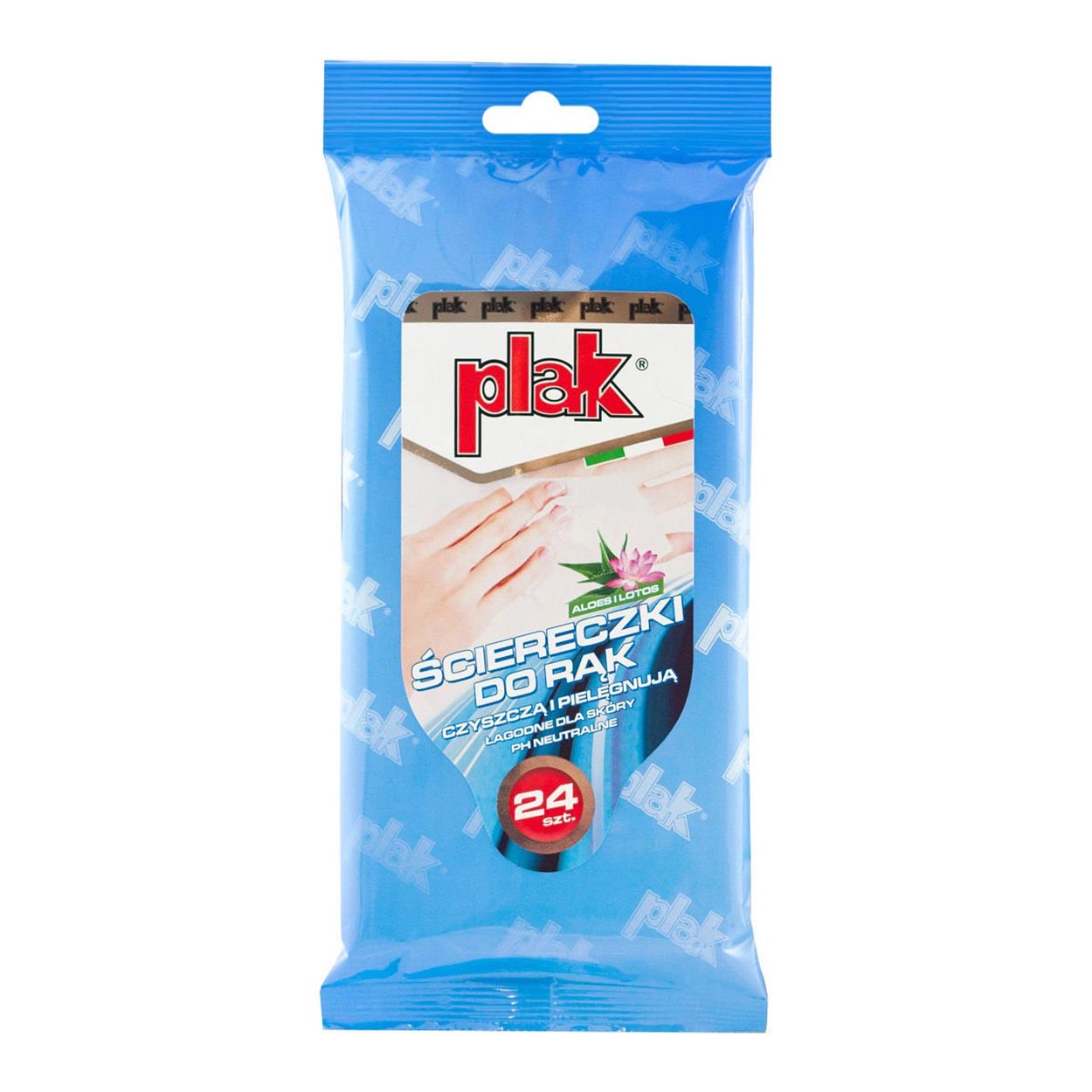 Handdoekjes met aloë en lotus, 24 stuks.