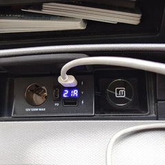 Toyota Camry 2007-2018 USB & USB-C Hurtigoplader til Cigarettænder