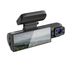 Dual Dashcam met scherm – Front- & interieurcamera (1080p, nachtzicht, 360°) 