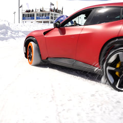 Isse Super textiele sneeuwkettingen van opzij bekeken