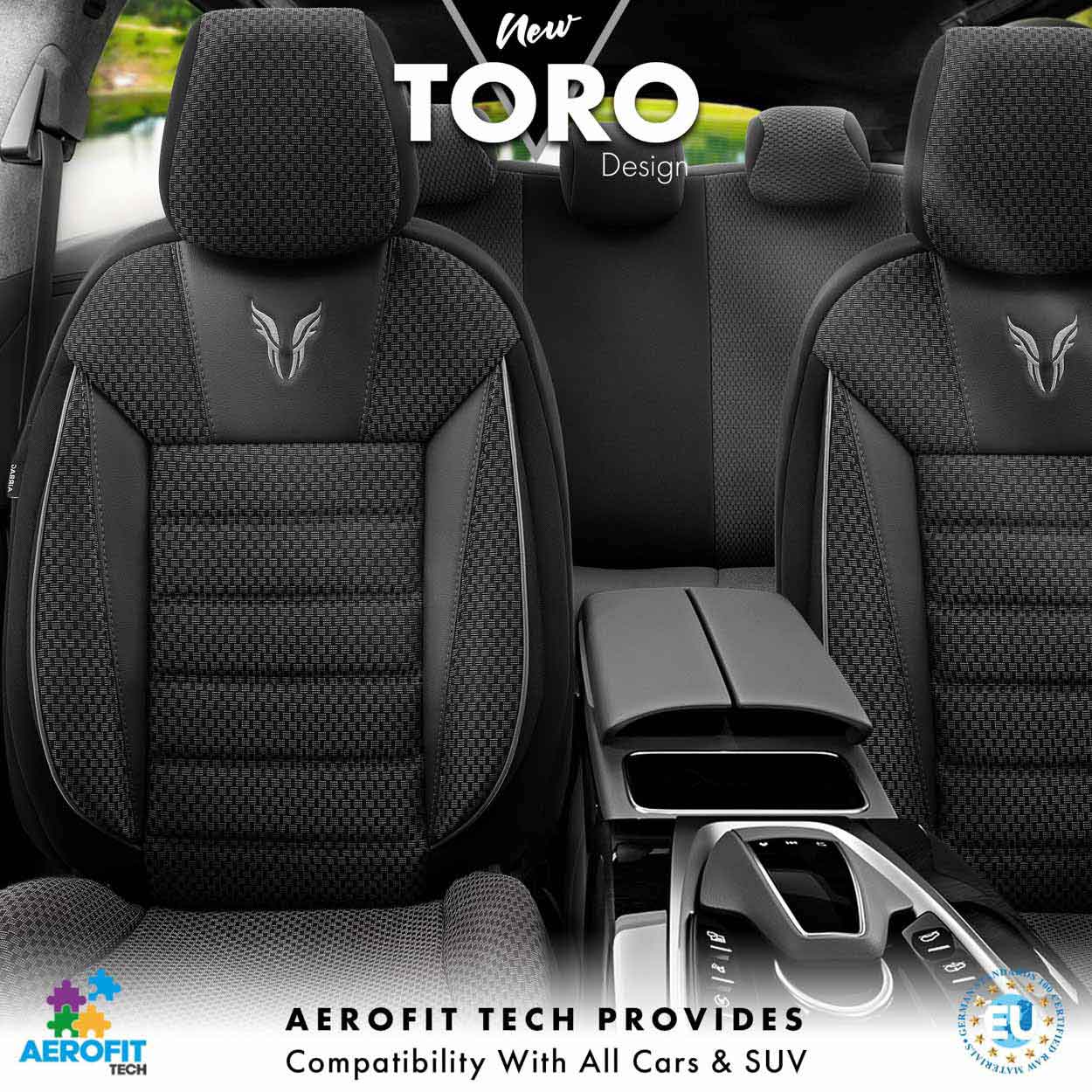 Universele stoelhoezenset TORO 902 voor autostoelen