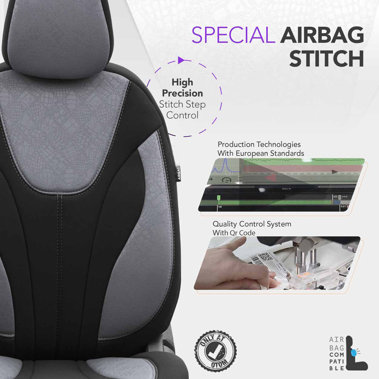 OTOM RUBY sædebetræk til bilens forsæder og bagsæder