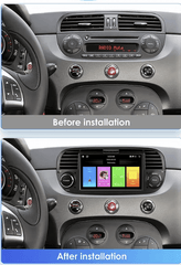 Fiat 500 2007-2015 – 7” Autoradio met Apple CarPlay en Android Auto – carmedia24.nl
