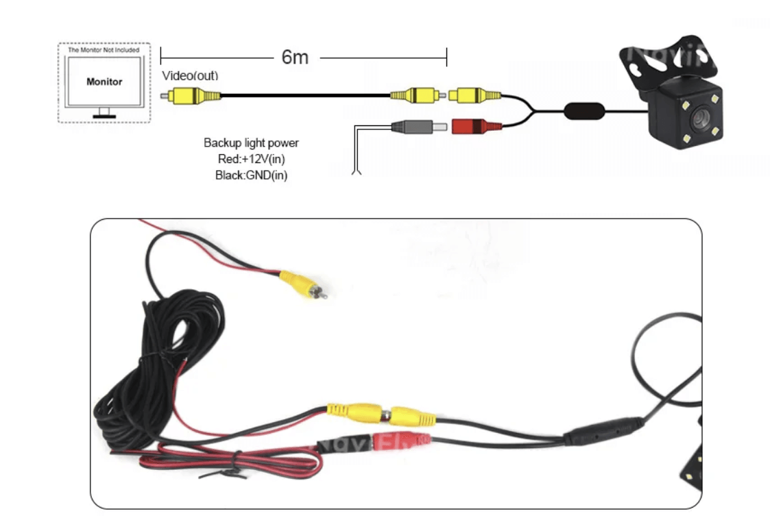Achteruitrijcamera Universeel Premium met LED 720P – Carmediaeurope.com