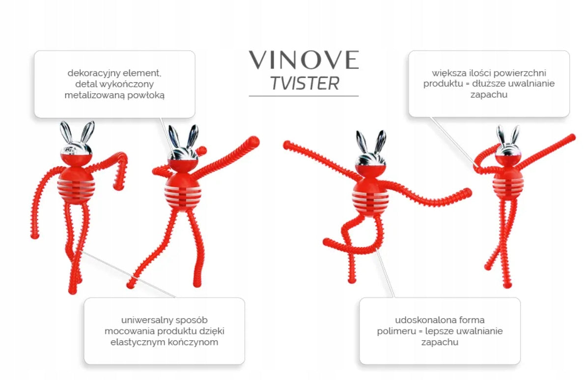 VINOVE TVISTER LONDON auto luchtverfrisser met verpakking