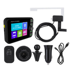 DAB+ Adapter met 2,4" Kleur LCD met Bluetooth, FM Transmitter en AUX. 