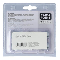 Carpoint vergrendelbare wielmoeren M12x1,5 F kogel 