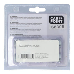 Carpoint afsluitbare wielmoeren M12x1,25 E (conische zitting) 