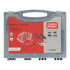 Carpoint bandenreparatieset – 31-delig, met kunststof handgrepen 
