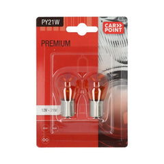 Carpoint Premium-autolampen 12V PY21W 2 stuks. 