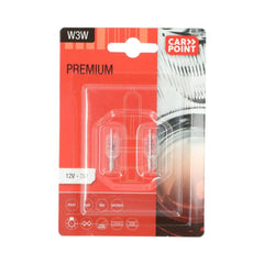 Carpoint Premium-autolampen 12V W3W 2 stuks 