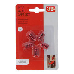 Carpoint ventieldoppen Piston rood 5 stuks. 
