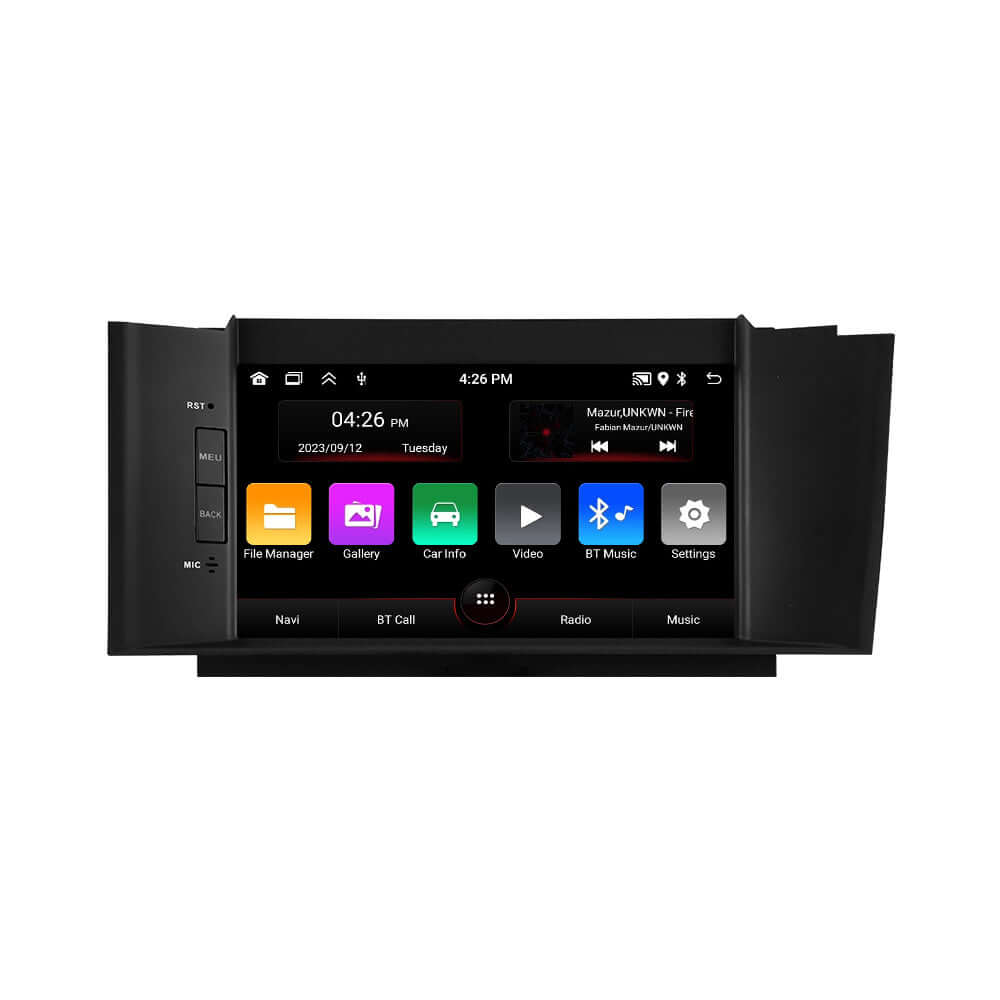 Citroën C4 11-16 – 7" radio met Apple CarPlay en Android Auto, met touchscreen en multimediafuncties.