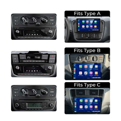 VW Up/Seat Mii/Skoda Citigo 17-23 - 9" radio met Apple CarPlay en Android Auto 
