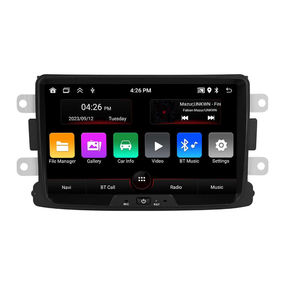 Renault/Dacia – 8" radio met Apple CarPlay en Android Auto, met moderne technologie en app-integratie
