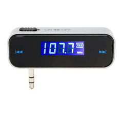 FM-transmitter met AUX – Draadloze muziek & handsfree bellen in de auto, display met frequentie en AUX-poort.