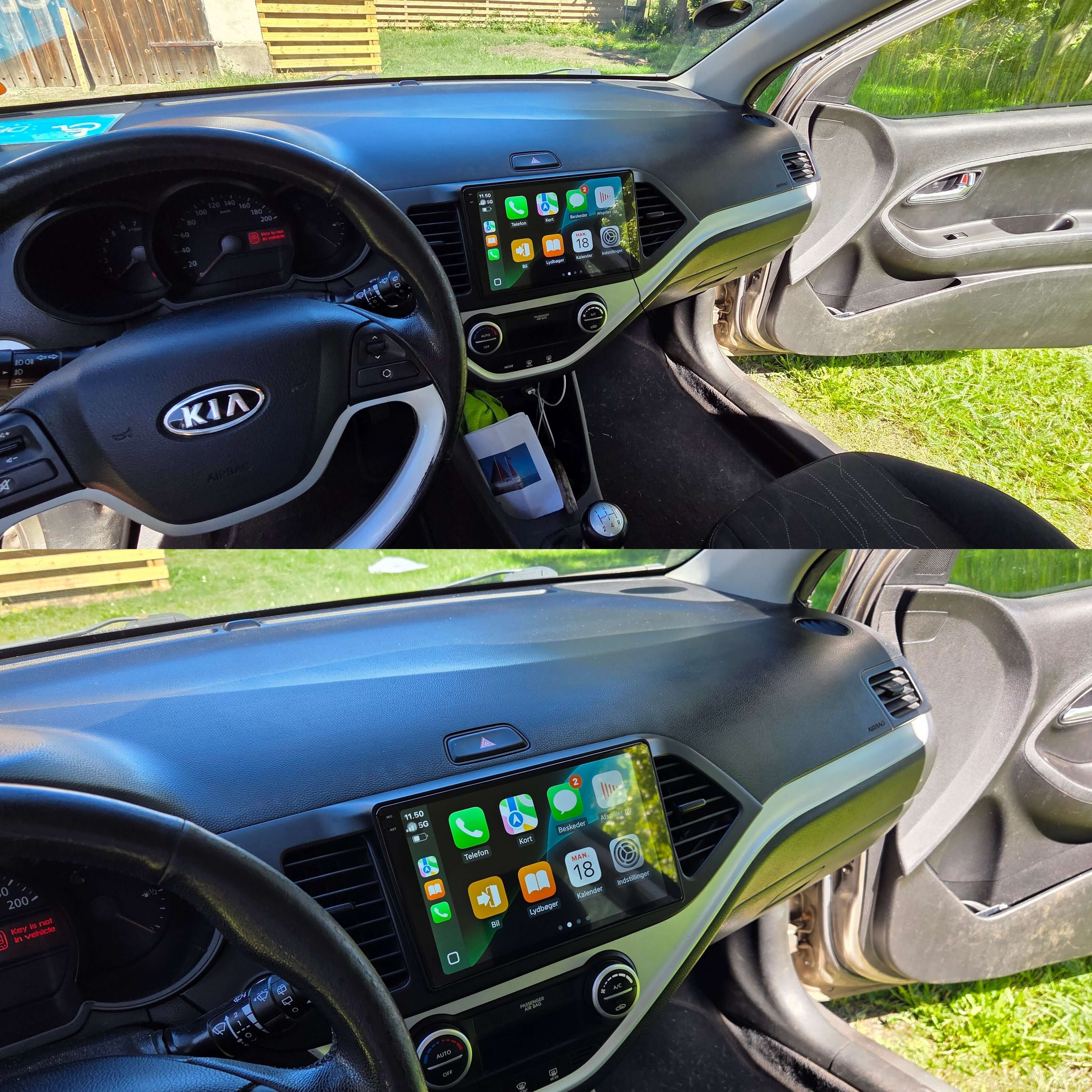 Kia Picanto 11-16 - 9" Radio m. Apple CarPlay og Android Auto – Bilmedie.dk