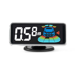 Display til 3D LED-parkeringssensorer set forfra