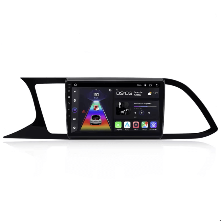 Seat Leon 12-20 - 9" Radio m. Apple CarPlay og Android Auto – Bilmedie.dk