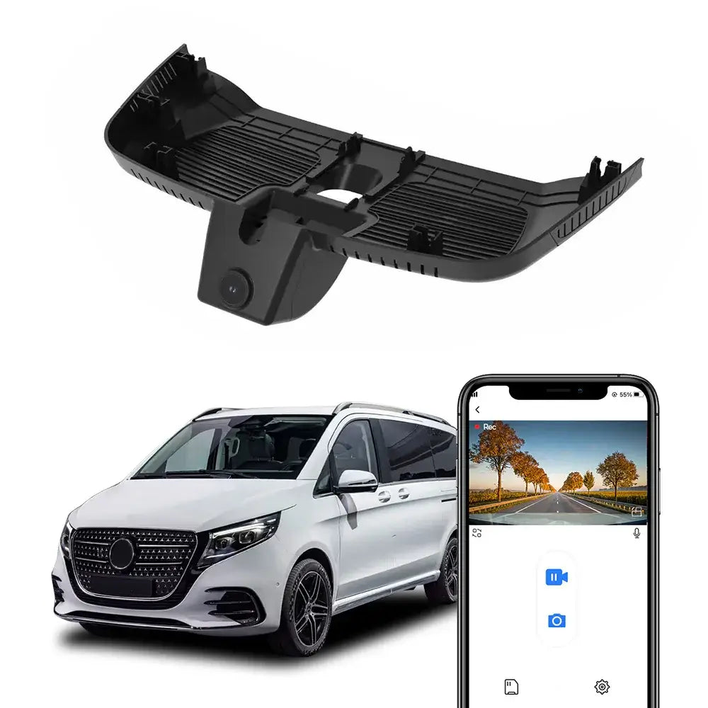 4K verborgen dashcam voor Mercedes-Benz V-Klasse (Facelift), EQV, Vito & eVito (2024–2025) 