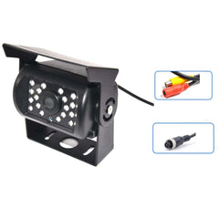 Universele achteruitrijcamera – PAL, 1200 tv-lijnen, 18 IR-LED's met infrarood-LED's en beugel, ideaal voor bestelwagens en bussen.