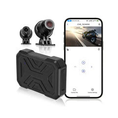 Motorfiets dashcam 1080P HD – voor- en achtercamera met DVR en WiFi 