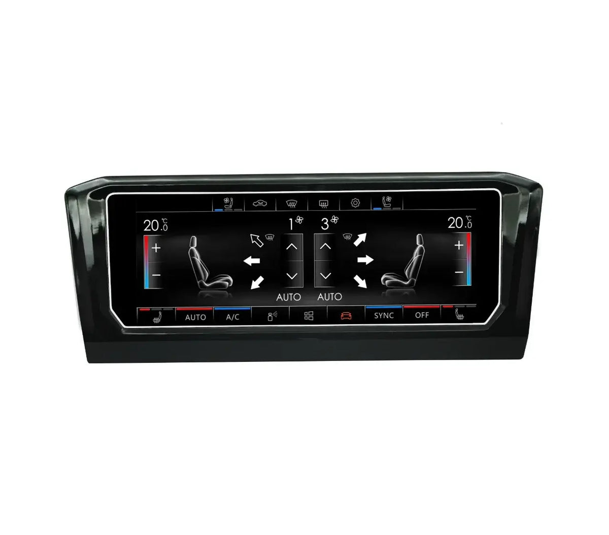 VW Golf 7 (2013–2020) – 6,9" digitaal klimaatpaneel met touch