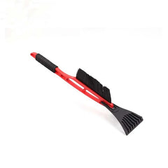 IJskrabber met sneeuwborstel voor auto – 43 cm rood 