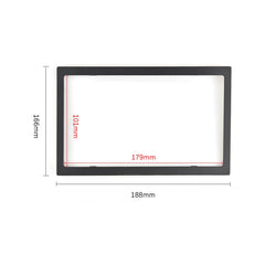 2 DIN inbouwframe voor autoradio – universeel zwart frame 188 x 166 mm 